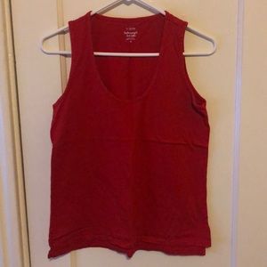 J. Crew Featherweight Slub Cotton Scoop Neck Tank